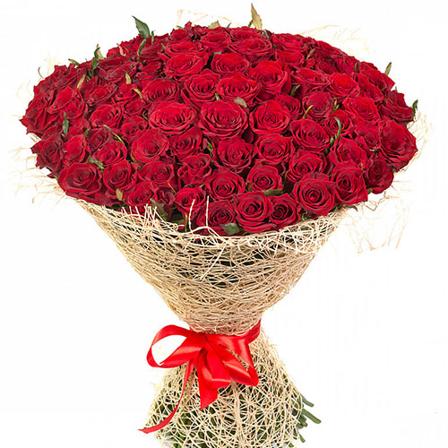 фото товара 101 красная роза | «Ірпінь Роза»