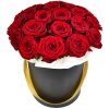 Фото товара 21 роза в шляпной коробке в Ирпени