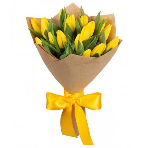 Фото товара 15 жовтих тюльпанів в Ирпени