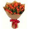 Фото товара 35 красных тюльпанов в "газете" в Ирпени