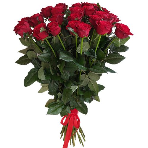 Фото товара 21 красная роза в Ирпени