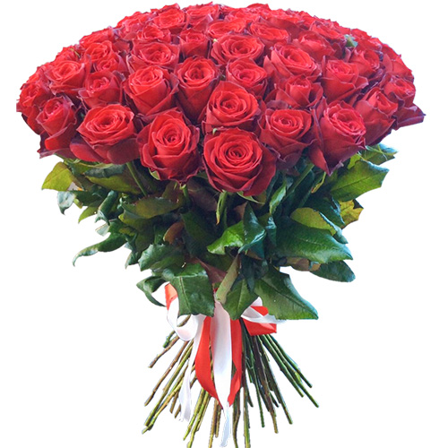 фото товара 51 красная роза | «Ірпінь Роза»