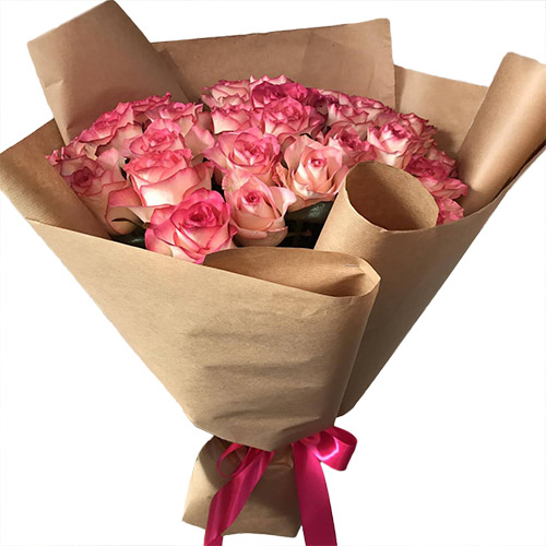 Фото товара 25 розовых роз в Ирпени