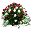 Фото товара 100 алых роз "Пламя" в корзине в Ирпени