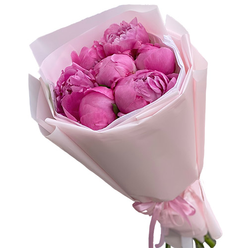 Фото товара 7 розовых пионов в Ирпени