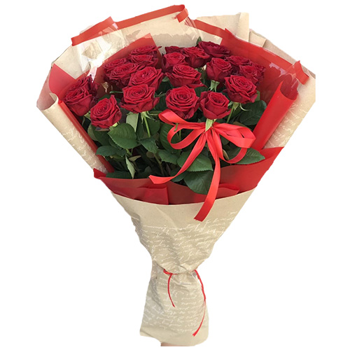 Фото товара Букет роз 21 красная в Ирпени