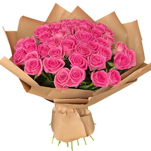 Фото товара Букет рожевих троянд - 51 шт в Ирпени